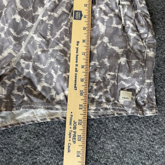 Vuori Dash 2.0 Shorts Womens Medium Gray Geometric Athletic Running Stretch Gym - Picture 8 of 11